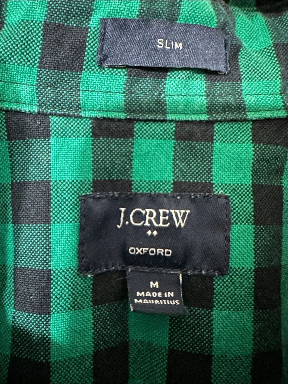 J.Crew Oxford Buffalo Check Button Down Shirt Men’s M Slim Fit